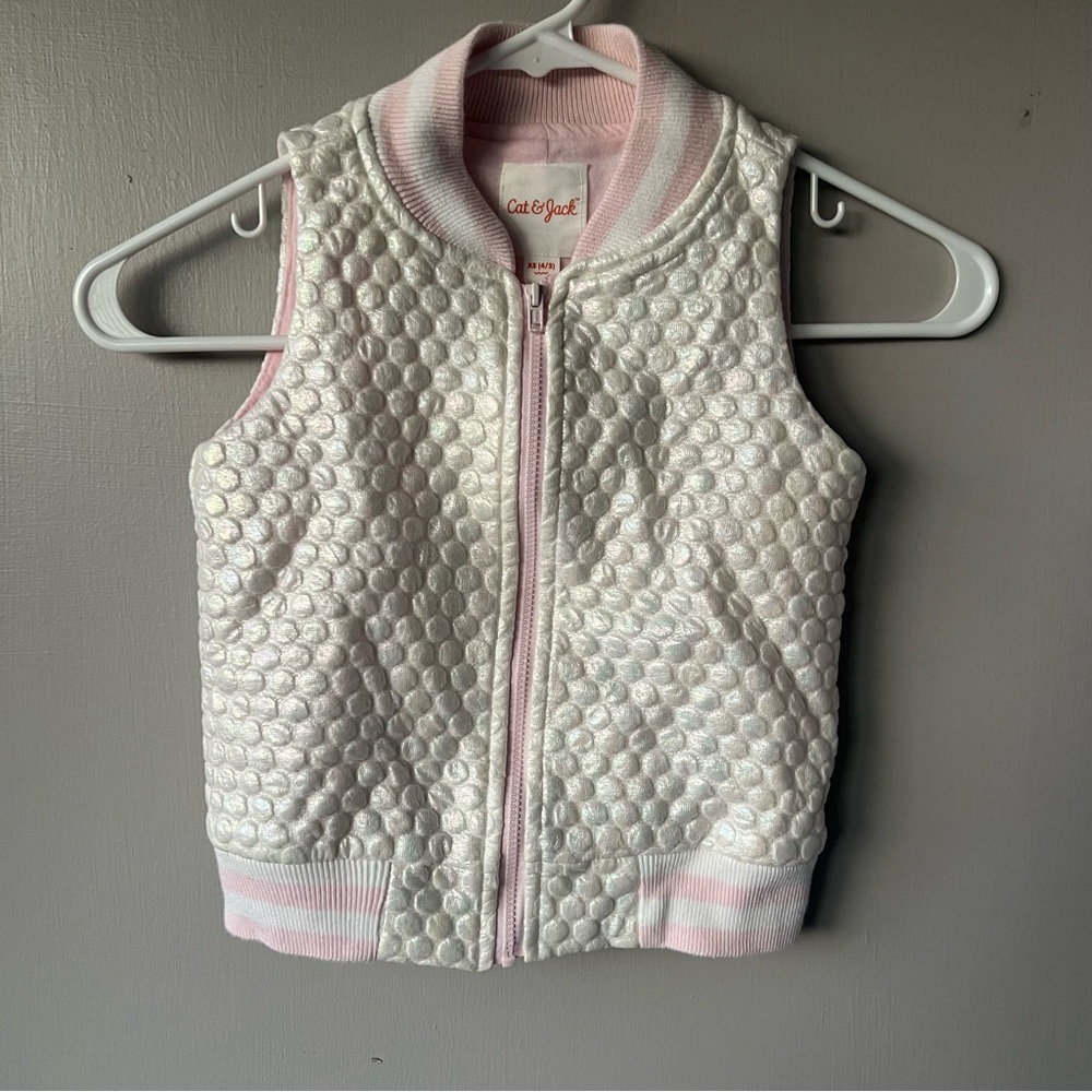 Girls Cat & Jack Iridescent Bubble Vest